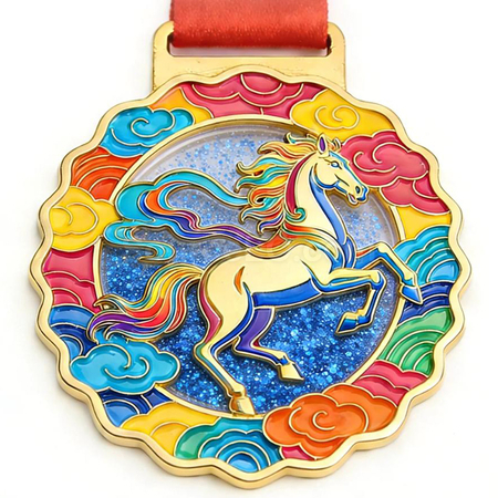 流沙馬年金屬獎牌