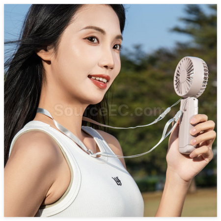 禮品訂造折疊掛脖迷你手持風扇(BSMI認證）紀念品
