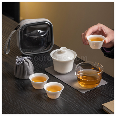 禮品訂造玲瓏旅行茶具套裝紀念品