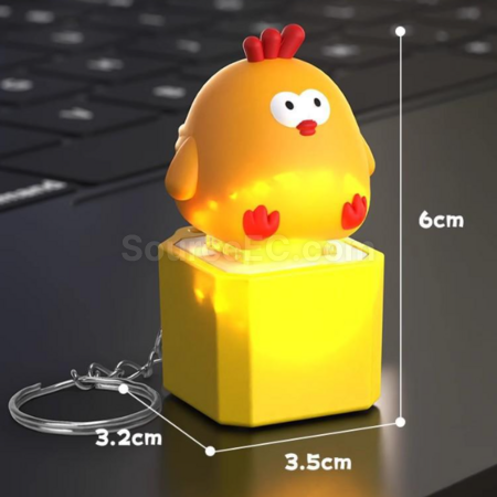 禮品訂造解壓發聲燈光按鍵掛件紀念品