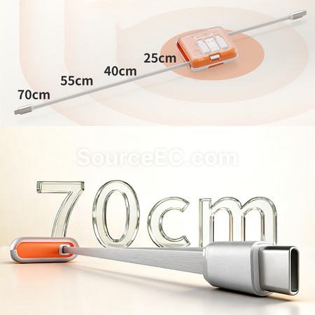 禮品訂造65W快充單拉伸縮數據線紀念品
