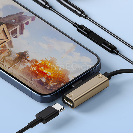 禮品訂造Type-C耳機充電二合一PD轉換器紀念品