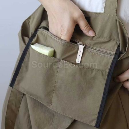 禮品訂造純色日係尼龍斜挎包紀念品