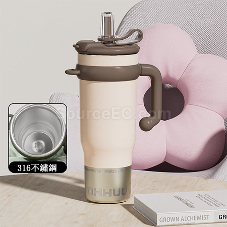 禮品訂造大容量不鏽鋼吸管保溫杯紀念品