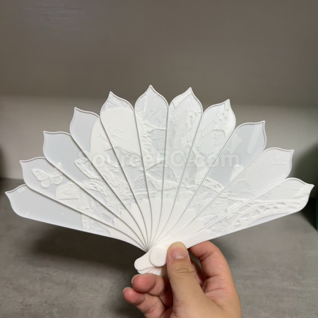 禮品訂造透光浮雕扇可訂製圖片紀念品