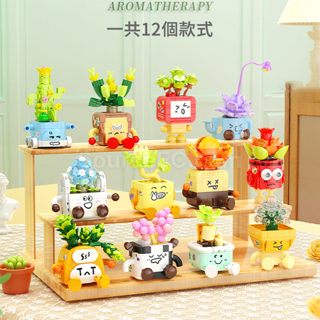 禮品訂造表情包多肉植物積木盲盒紀念品