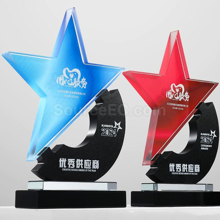 禮品訂造水晶獎座紀念品