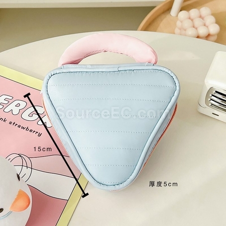 禮品訂造三角形手提化妝包紀念品
