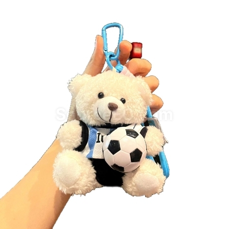 禮品訂造足球小熊掛件鑰匙圈紀念品