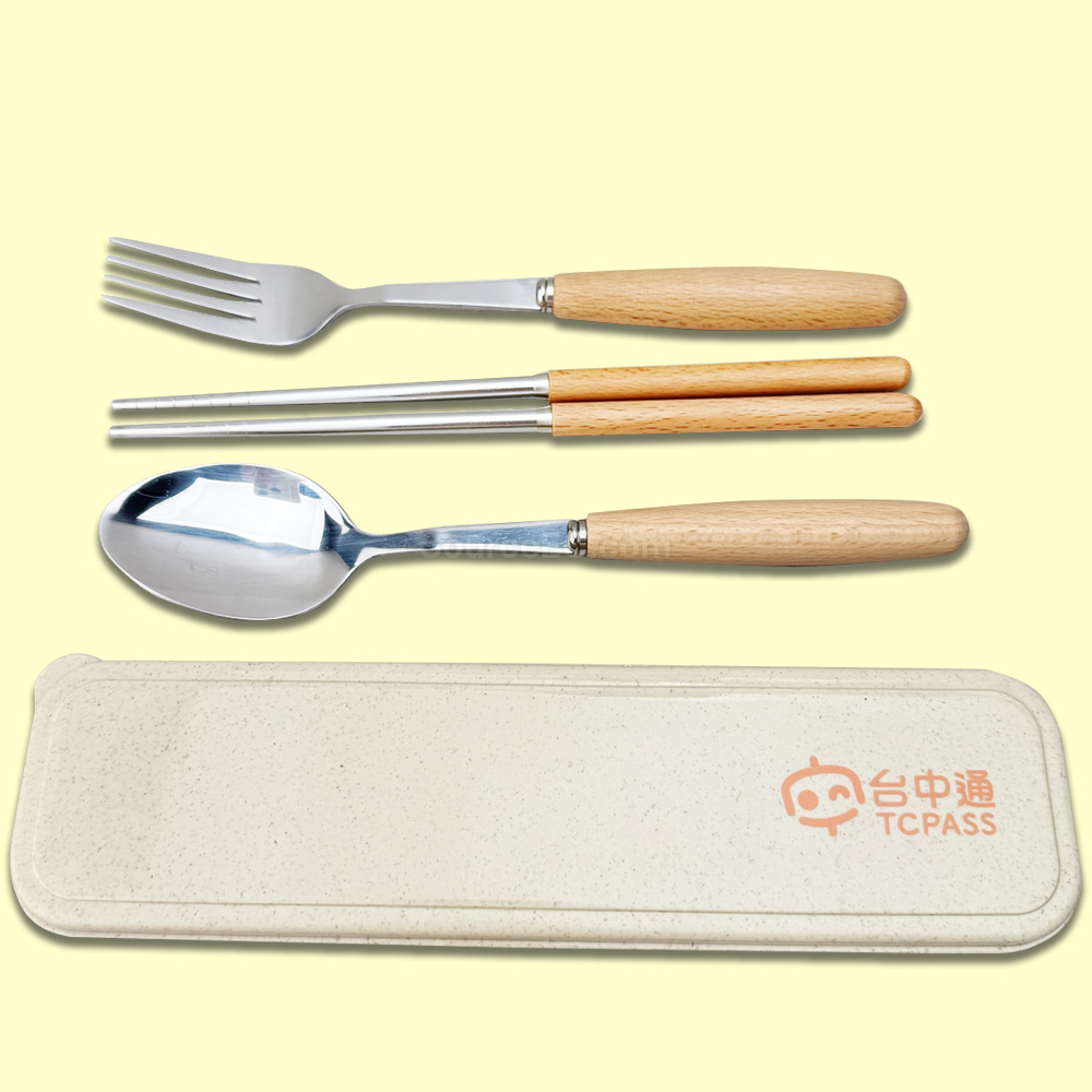 便攜可重用餐具 | 筷子套裝 | 環保餐具套裝 | 環保棉袋木製餐具套裝 | 不銹鋼環保餐具