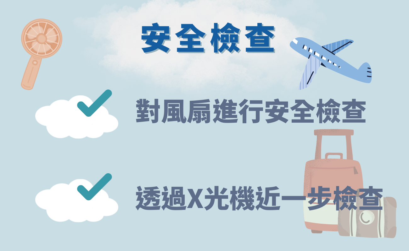 便攜風扇可以上飛機嗎