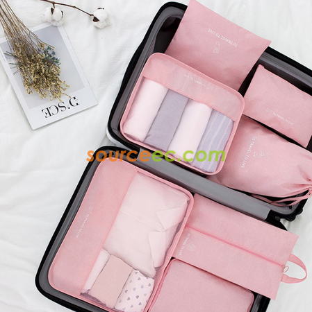 禮品訂造旅行收納袋7件套裝紀念品