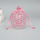 禮品訂造PVC透明印花塑膠薄膜束口袋紀念品