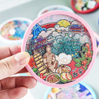 禮品訂造可定製3D流沙杯墊紀念品